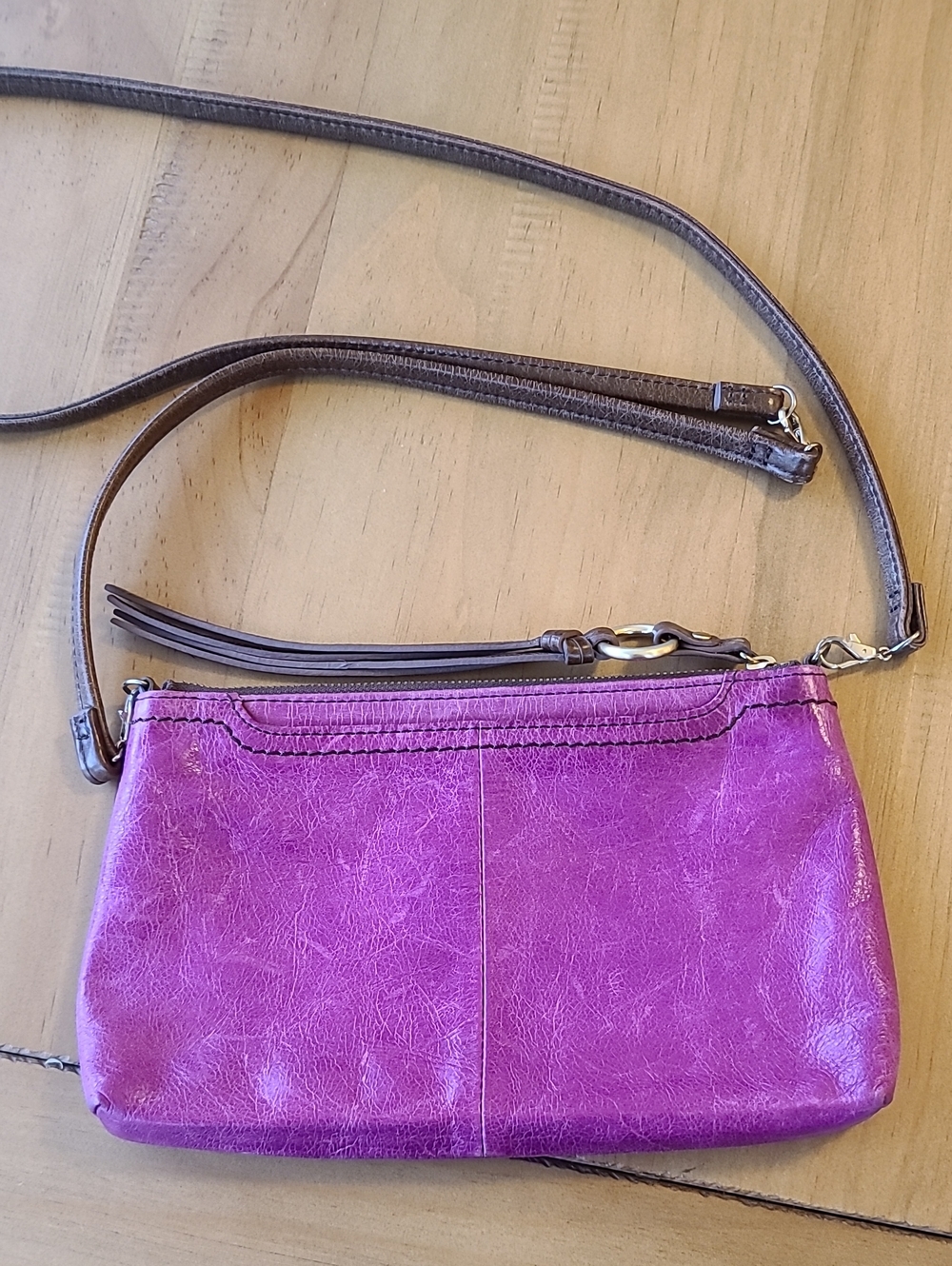 Hobo Darcy Leather Crossbody Bag with Adjustable Strap
